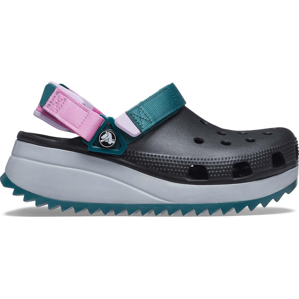 Black / Multi Men's Crocs Classic Hiker Clogs | NZ 0766SGLO